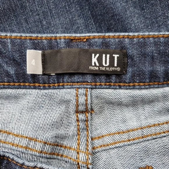 Kut Embroidered raw edge cropped jeans Reese - Picture 6 of 9